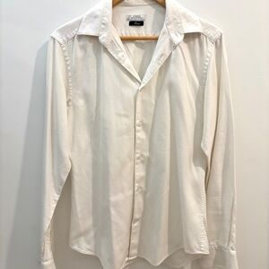 Versace Collection Trend Men's 15.5/39 White Long Sleeve Button Down Shirt